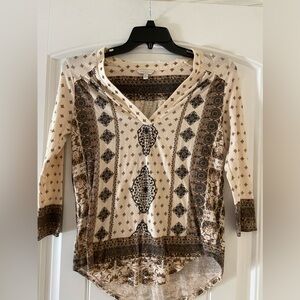 Women’s Lucky Brand Boho Long Sleeve Top SP